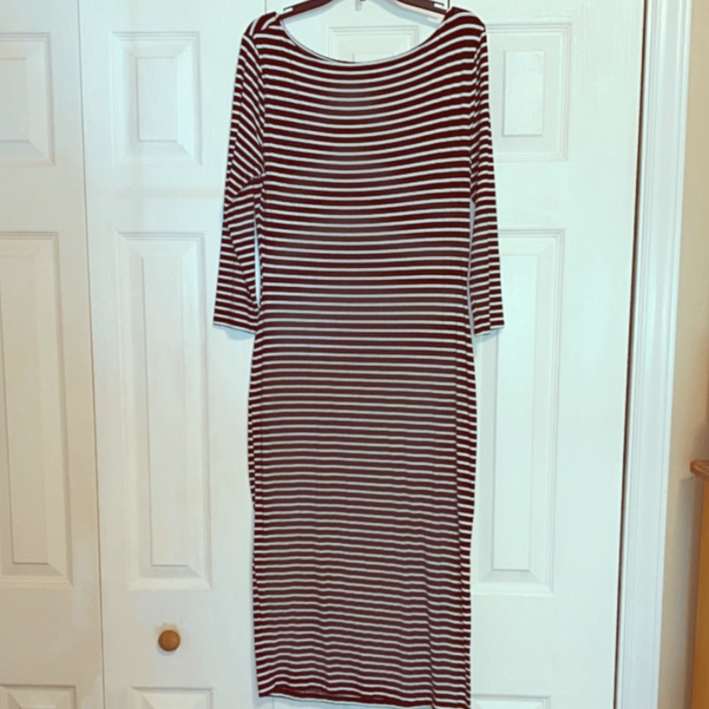 Black and white striped dress!!!